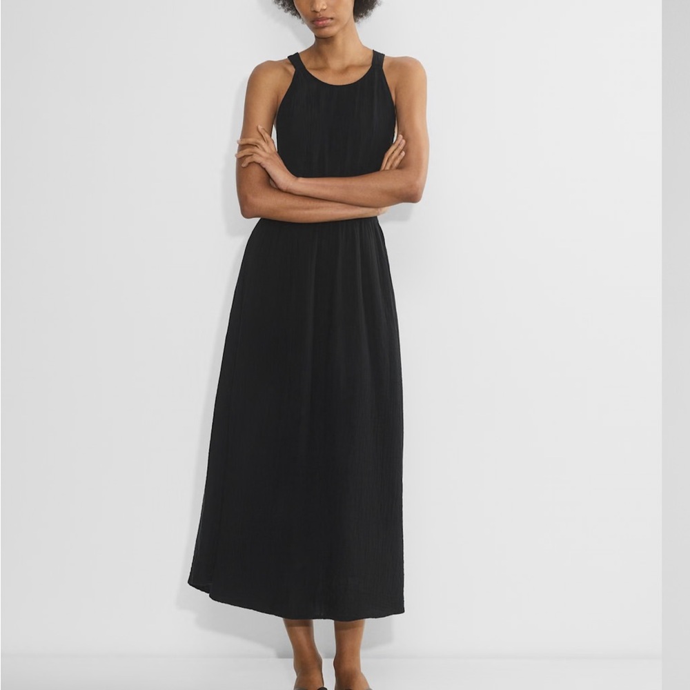 Aritzia Black Halter Sundress for Cocktail Nights